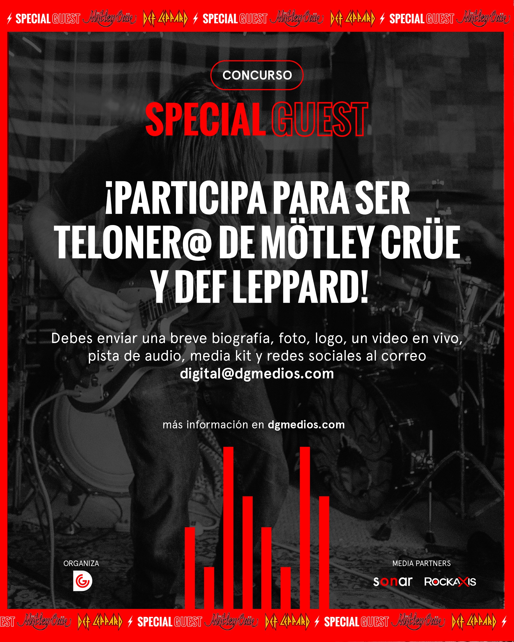 Sorteo: ¿Quieres abrir el show de Mötley Crüe y Def Leppard en Chile?